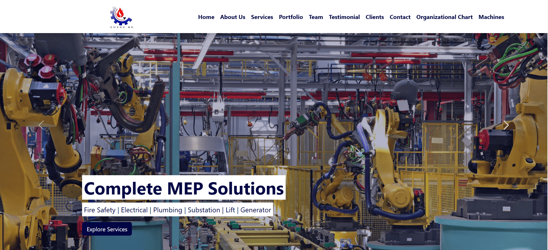Company Profile Website